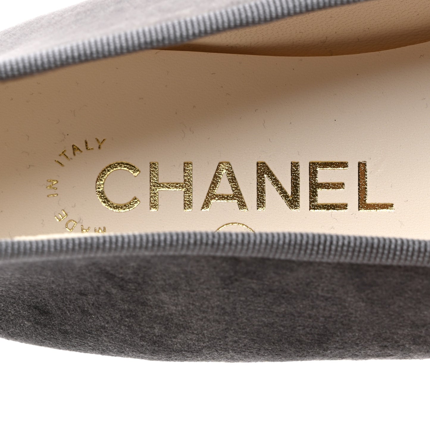 Velvet Cap Toe Ballerina Flats 37 Grey Green