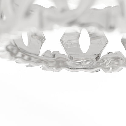 Cartier 18K White Gold Entrelaces Ring 54 6.75 5 of 5