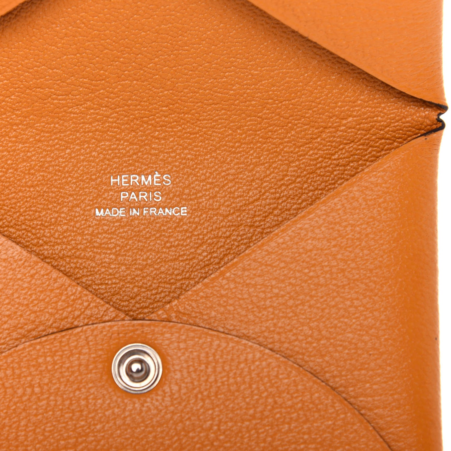 Hermes Chevre Mysore Calvi Card Case Moutarde 7 of 8