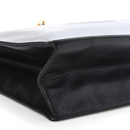 Chanel Lambskin CC Tote Black 10 of 11