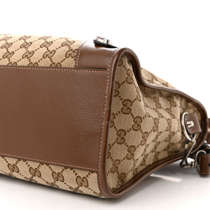 Balenciaga X GUCCI GG Monogram Azalea Calfskin Neo Classic Silver Hardware Medium City Beige Ebony Brown Sugar 10 of 10