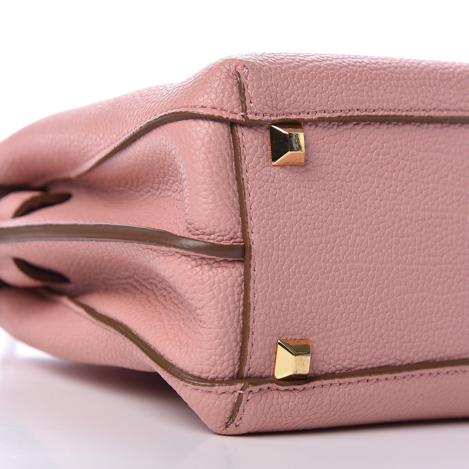 MCM Grained Calfskin Mini Milla Tote Pink 8 of 9