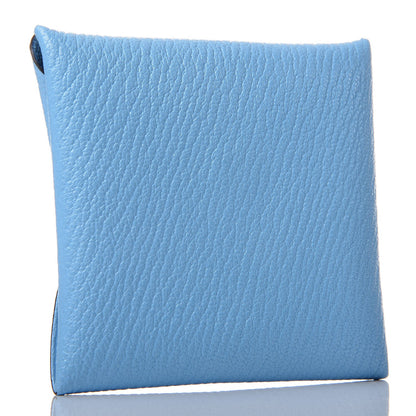 Hermes Chevre Mysore Bastia Coin Purse Celeste 3 of 8