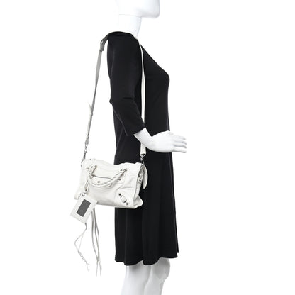 Balenciaga Agneau Classic Silver Hardware Mini City Beige White 2 of 9