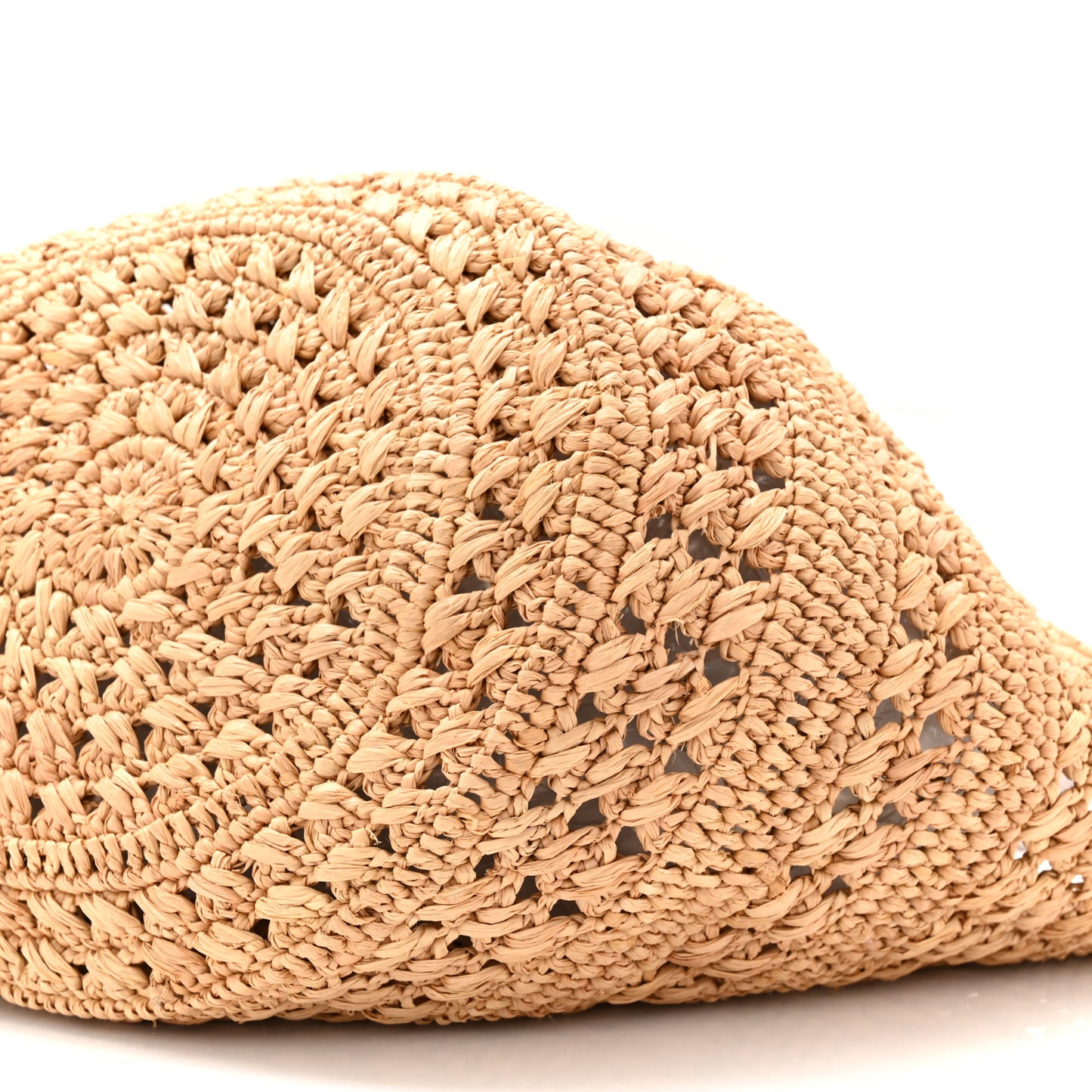 Raffia Calfskin Small Panier Tote Naturel
