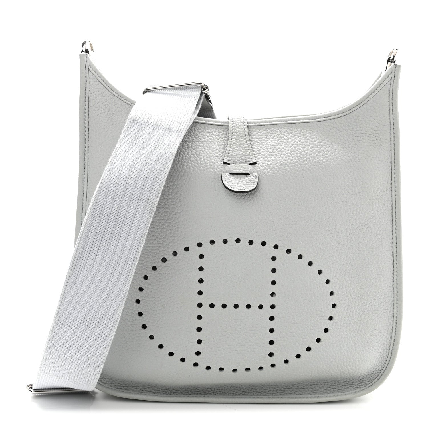 Hermes Taurillon Clemence Evelyne III PM Bleu Pale 1 of 10