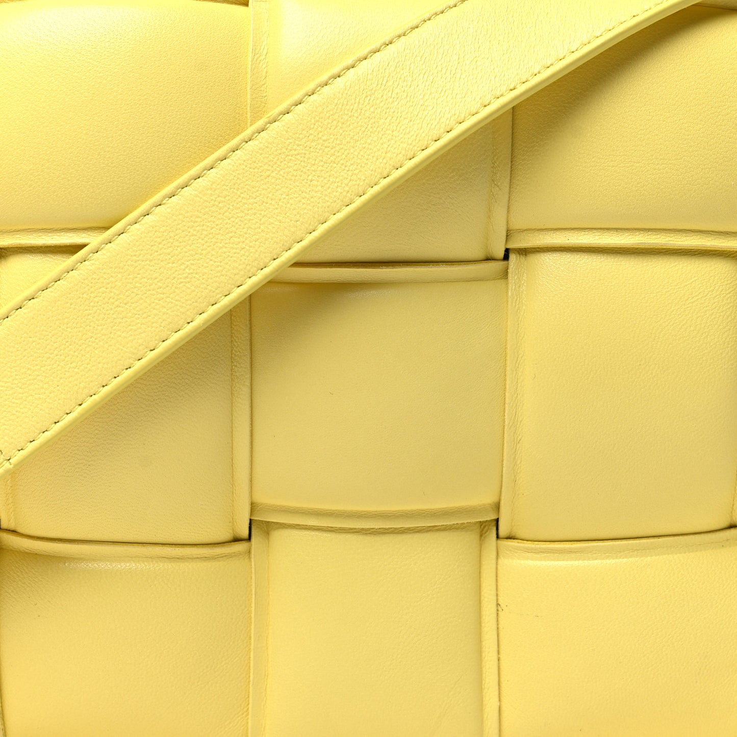 Nappa Maxi Intreccio Padded Cassette Crossbody Bag Sherbet