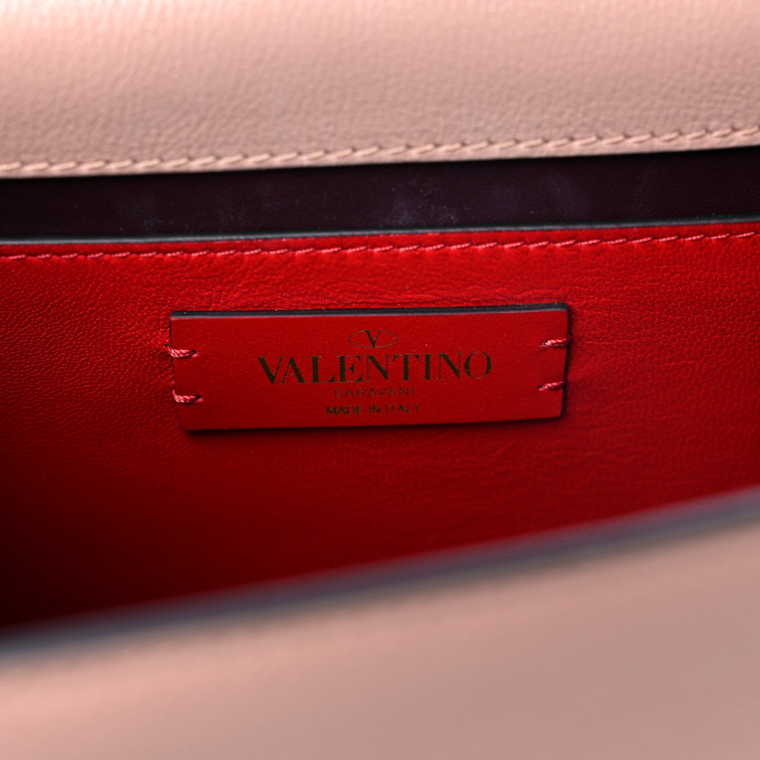 Valentino Garavani Buffalo Maison Gryphons Saddle Bag Rose Cannelle 5 of 9