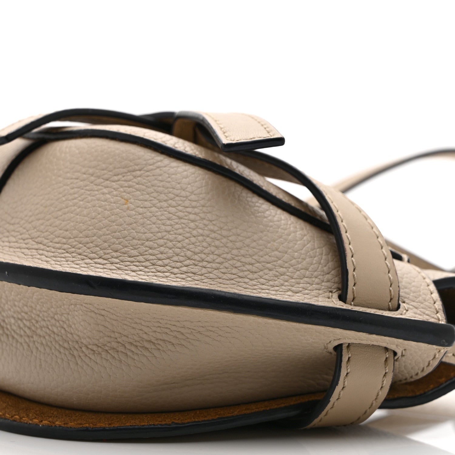 Loewe Pebble Grain Calfskin Mini Gate Dual Bag Light Oat 9 of 9