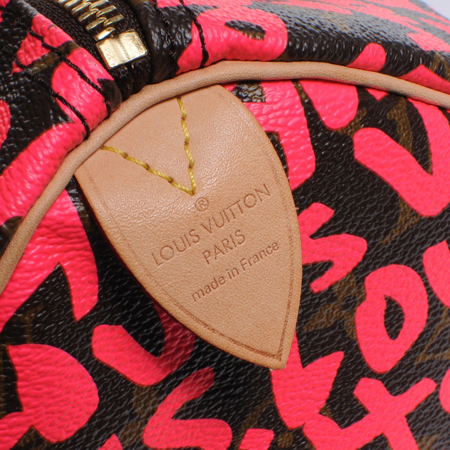 Monogram Graffiti Speedy 30 Fuchsia