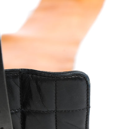 Chanel Lambskin Quilted Chocolate Bar Wide Belt Black 10 of 12