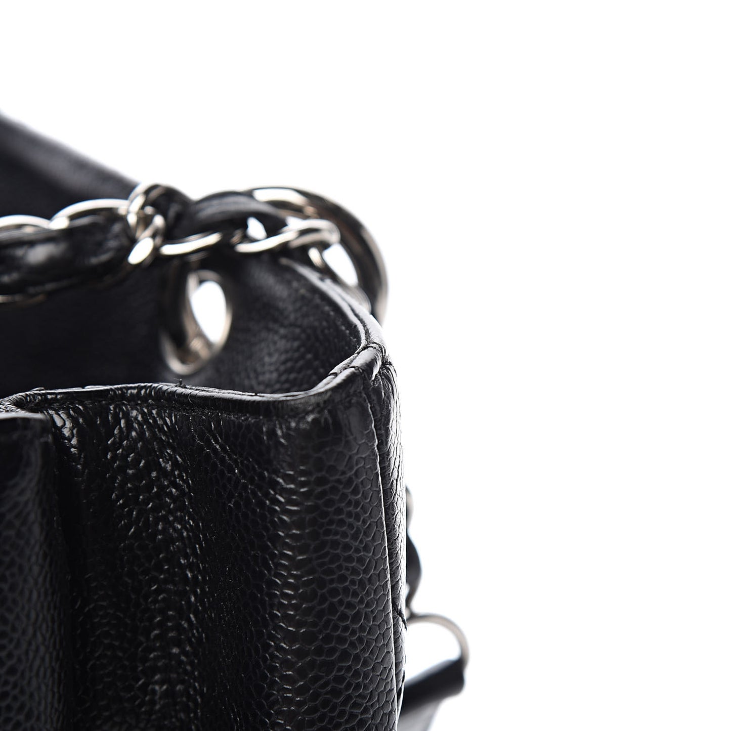 Caviar Quilted Grand Shopping Tote GST Black