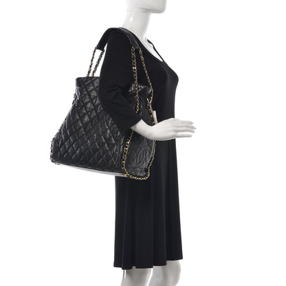 Chanel Calfskin Quilted Large Chain Me Hobo Black 2 of 7