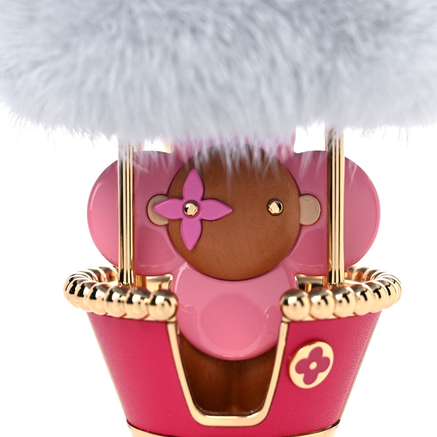 Mink Fur Fun Fair Big Wheel Bag Charm Key Holder