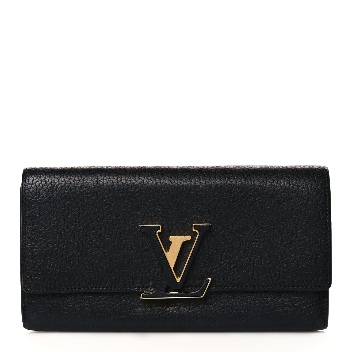 Louis Vuitton Taurillon Capucines Wallet Black 1 of 8