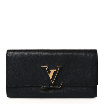 Louis Vuitton Taurillon Capucines Wallet Black 1 of 8
