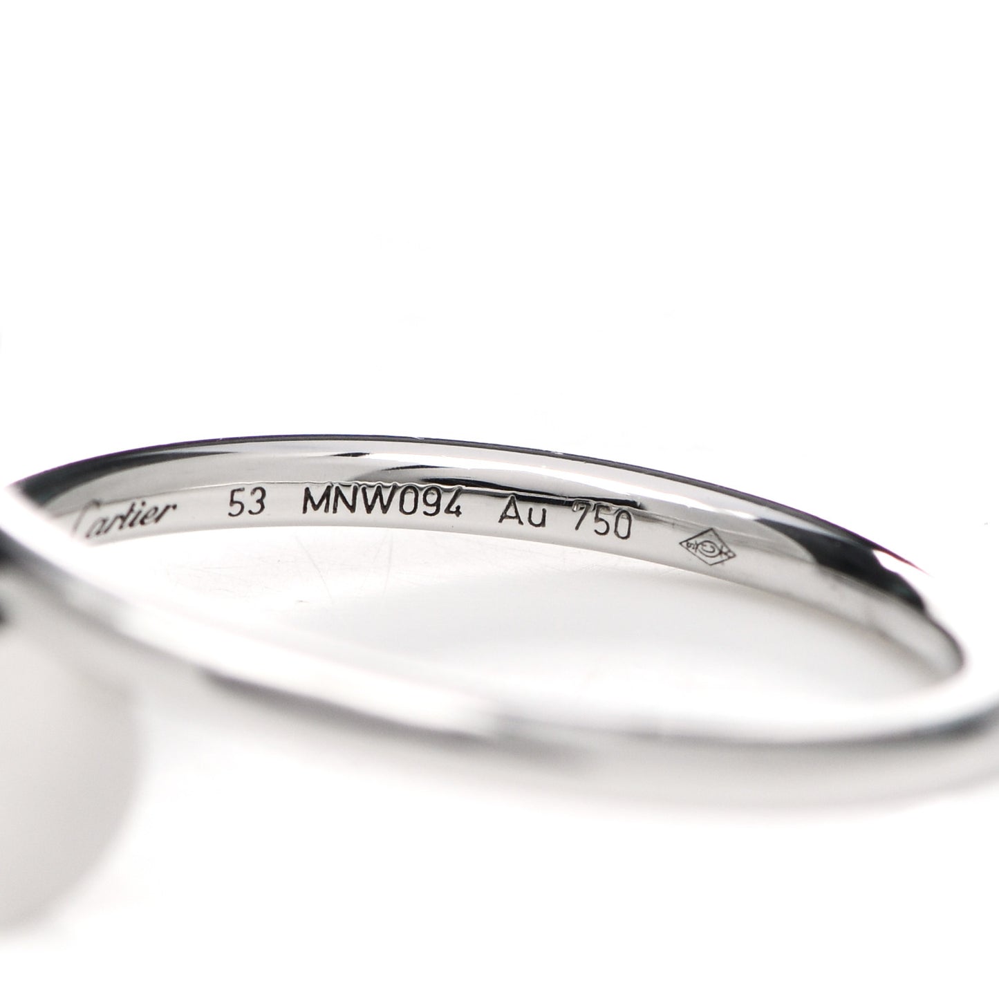 18K White Gold Small Juste Un Clou Ring 53 6.25