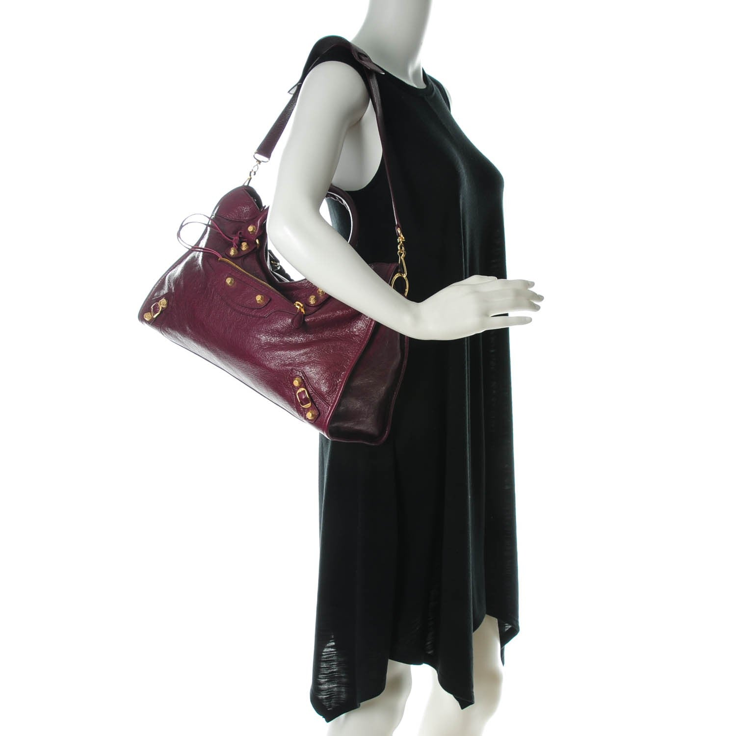 Balenciaga Agneau Giant 12 Gold Hardware City Violet Prune 2 of 7