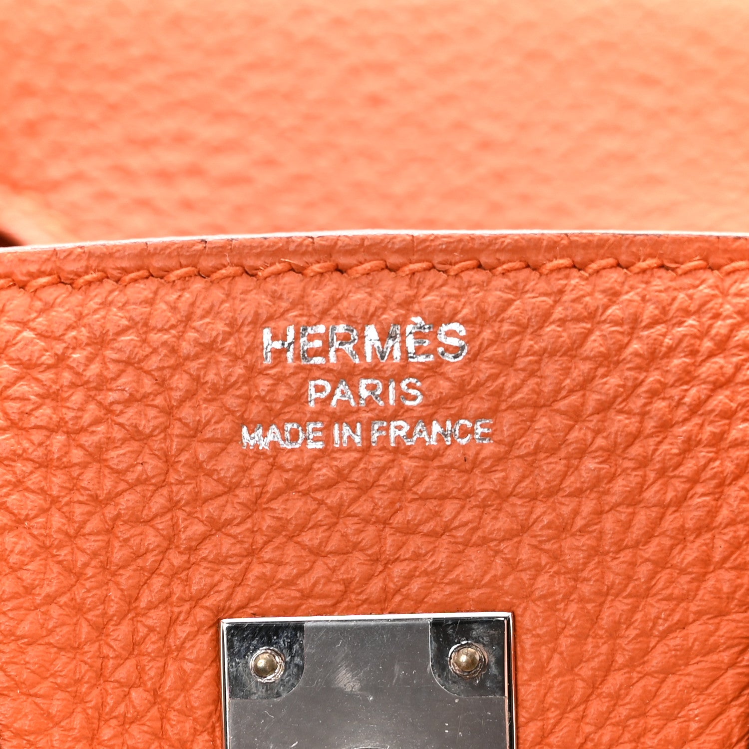 Hermes Togo Birkin 25 Orange 6 of 12
