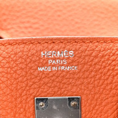 Hermes Togo Birkin 25 Orange 6 of 12