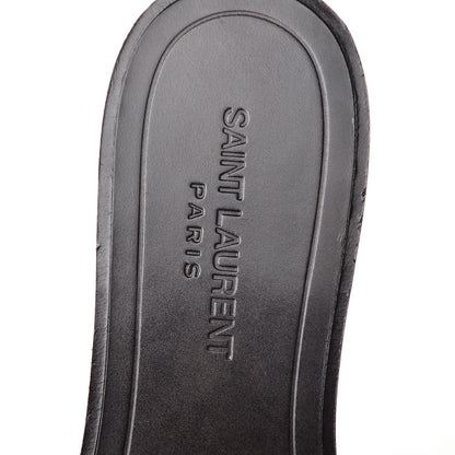 Saint Laurent Calfskin Nu Pied 05 Slide Sandals 37 Blue Majorelle 8 of 10