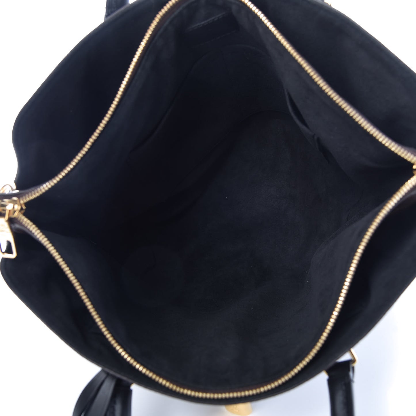 Monogram Flower Zipped Tote MM Black