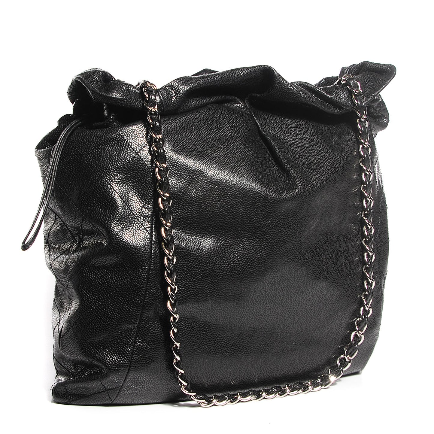 Caviar 31 Drawstring Tote Black