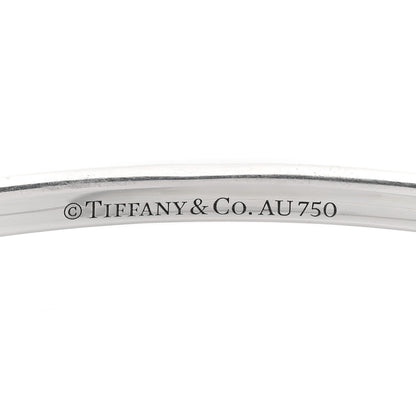 Tiffany 18K White Gold Diamond Metro Bangle Bracelet 3 of 3