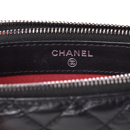 Chanel Aged Calfskin Quilted Small Gabrielle Clutch With Chain Black 8 of 10