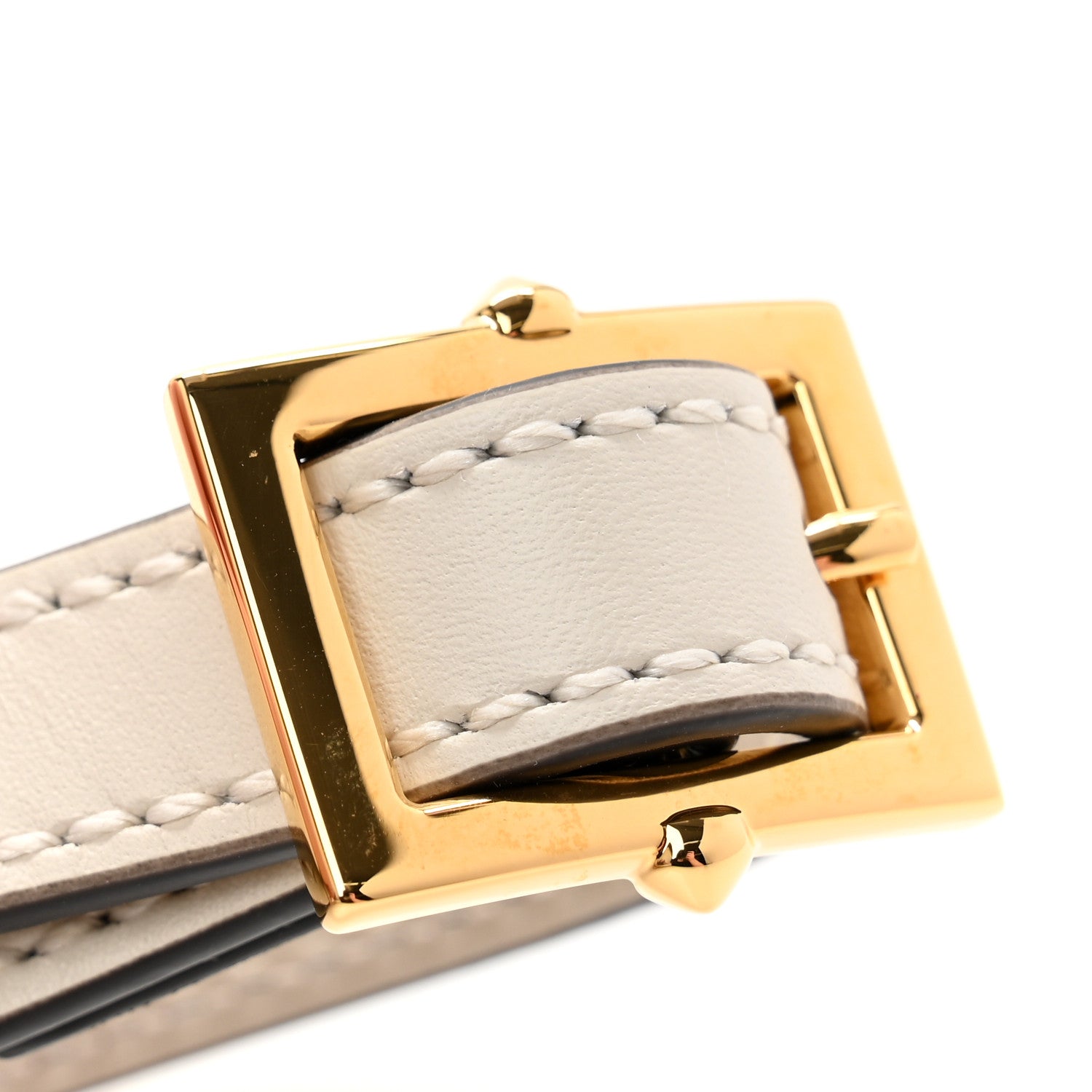 Gucci Calfskin 25mm Adjustable Shoulder Strap White 5 of 5
