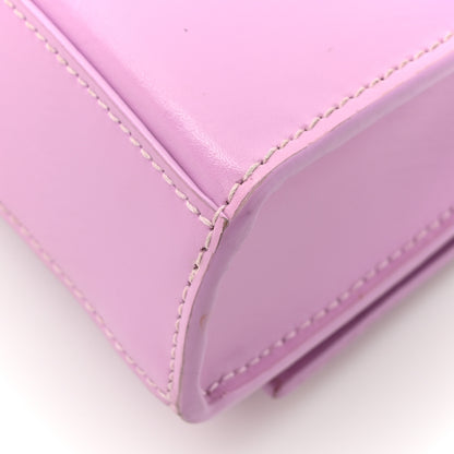 Balenciaga Shiny Box Calfskin Tonal B Hourglass Chain Bag Liliac 16 of 18