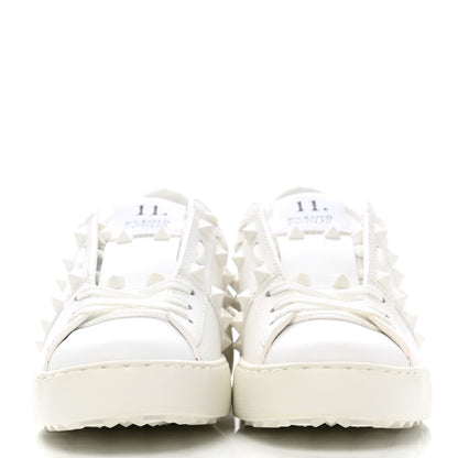 Valentino Garavani Calfskin Rockstud Untitled Open Sneakers 35.5 White 2 of 12