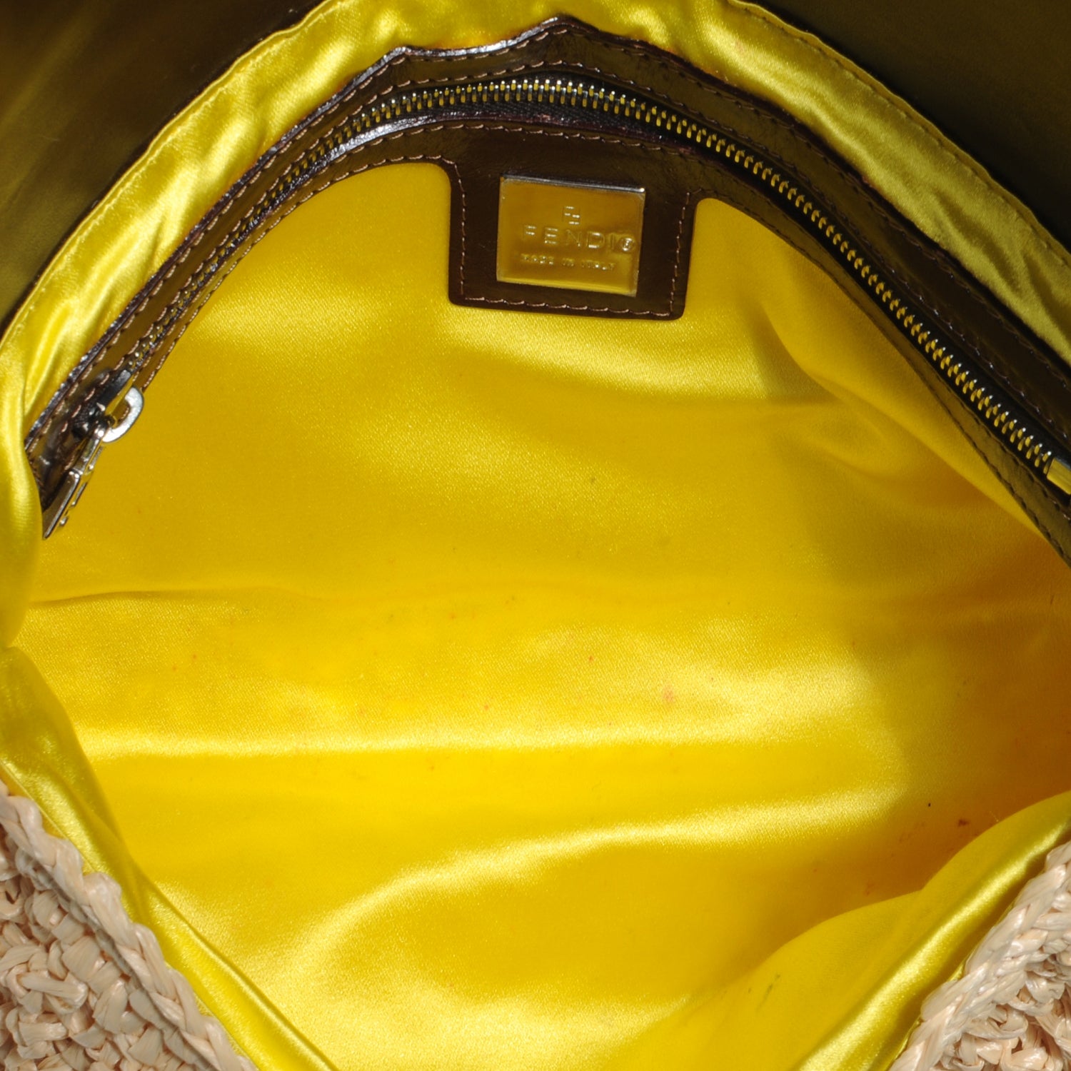 Fendi Woven Straw Baguette 13 of 15