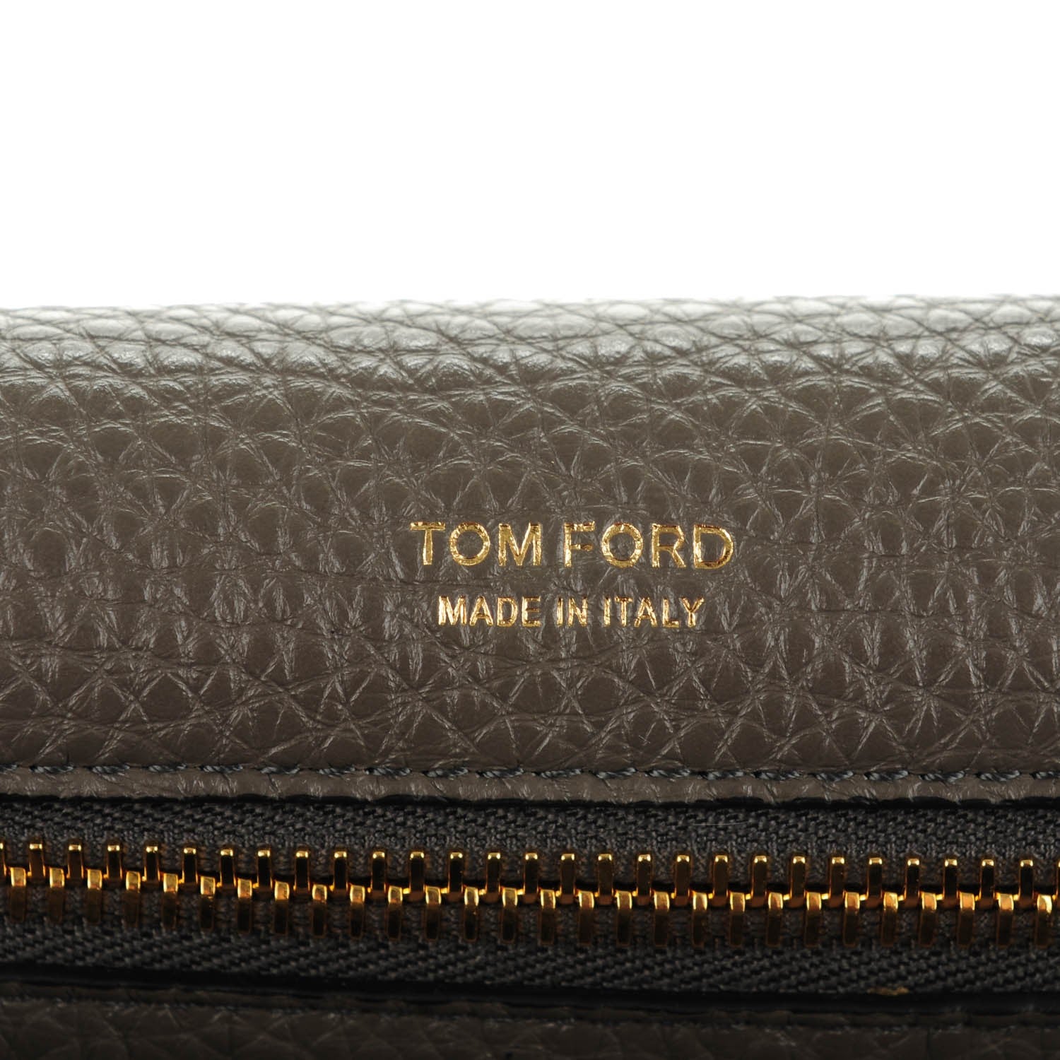 Tom Ford Grained Calfskin Soft Jennifer Saddle Bag Graphite 6 of 7