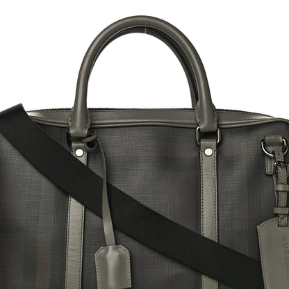 Burberry London Smoked Check Large Briefcase Grey 8 of 39