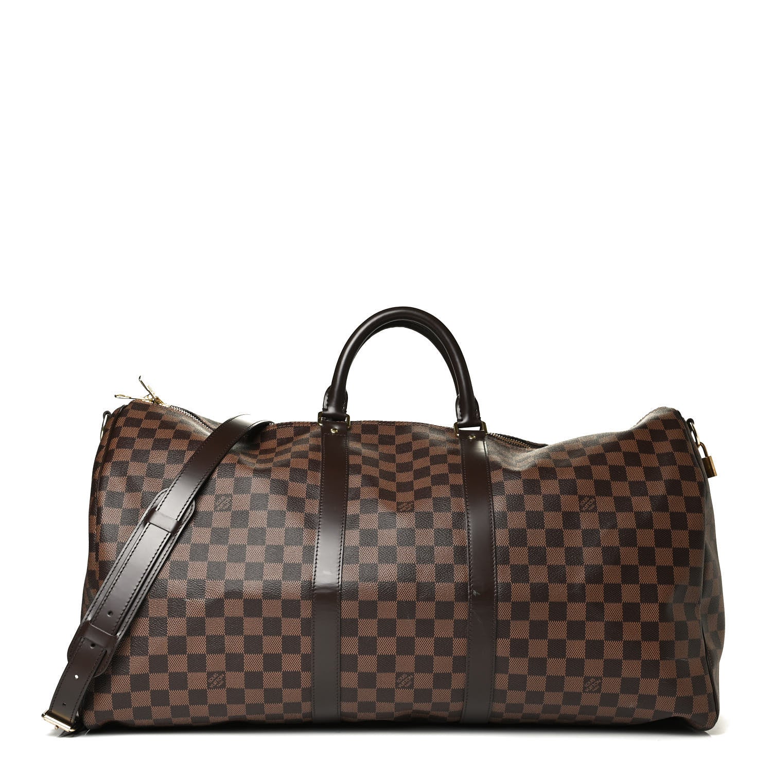 Louis Vuitton Damier Ebene Keepall Bandouliere 55 1 of 12
