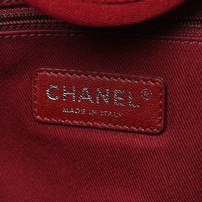 Chanel Canvas Medium Deauville Tote Red 6 of 9