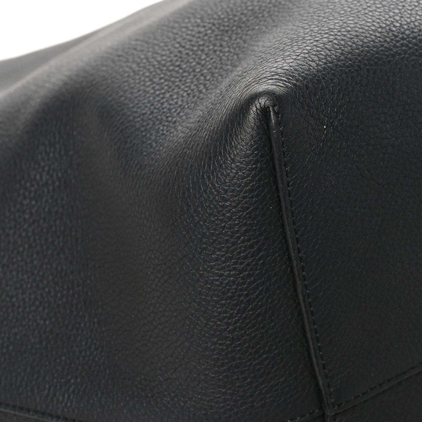 Grained Calfskin Large N/S Park Tote Black