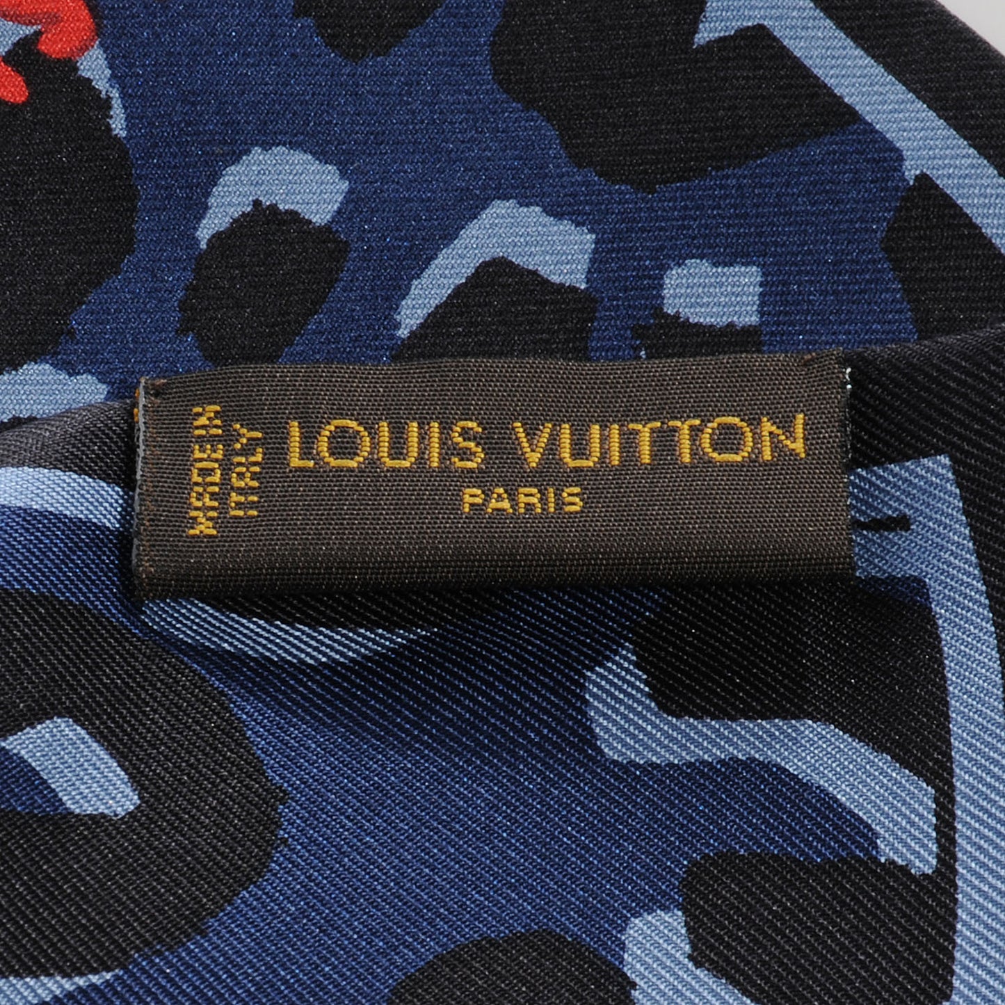 Silk Leopard Bandeau Blue