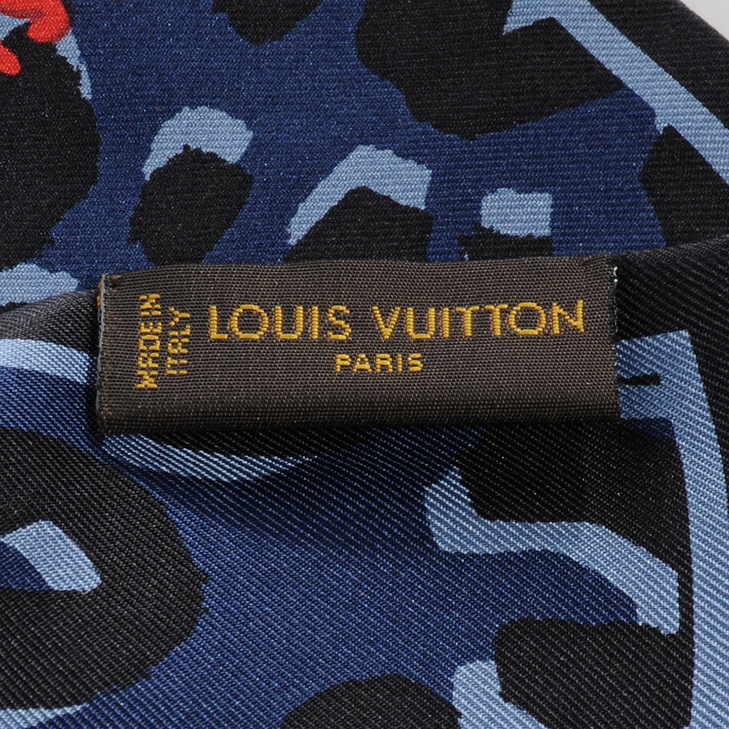 Louis Vuitton Silk Leopard Bandeau Blue 4 of 5