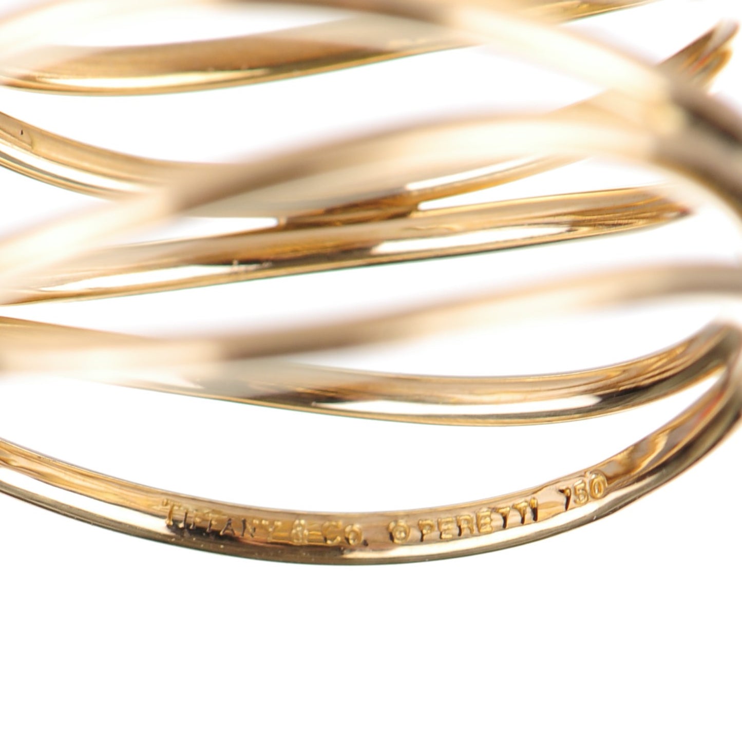 18K Yellow Gold Elsa Peretti Wave Ring 7