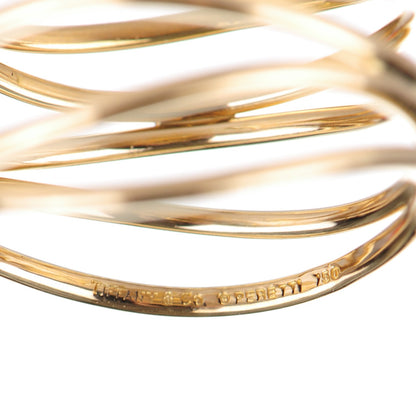 Tiffany 18K Yellow Gold Elsa Peretti Wave Ring 7 4 of 5
