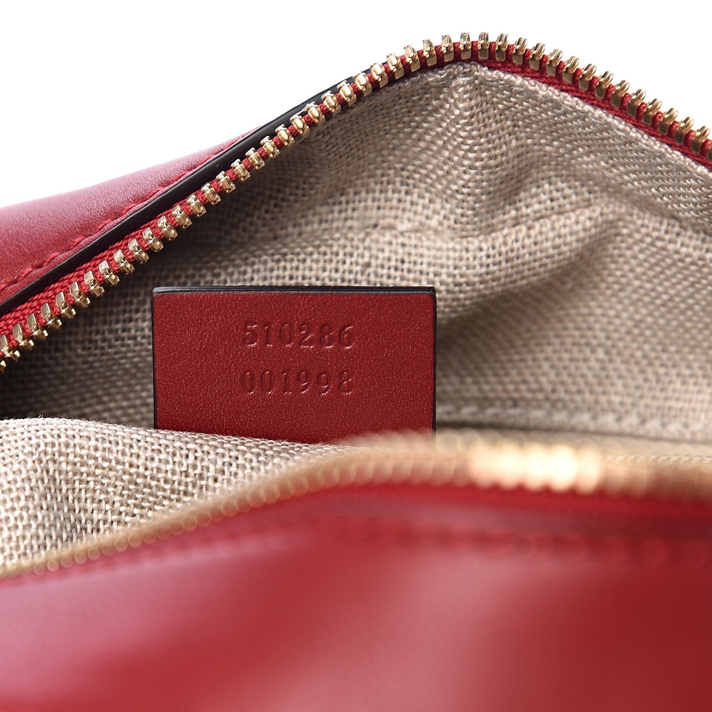 Soft Microguccissima Medium Crossbody Bag Rosso