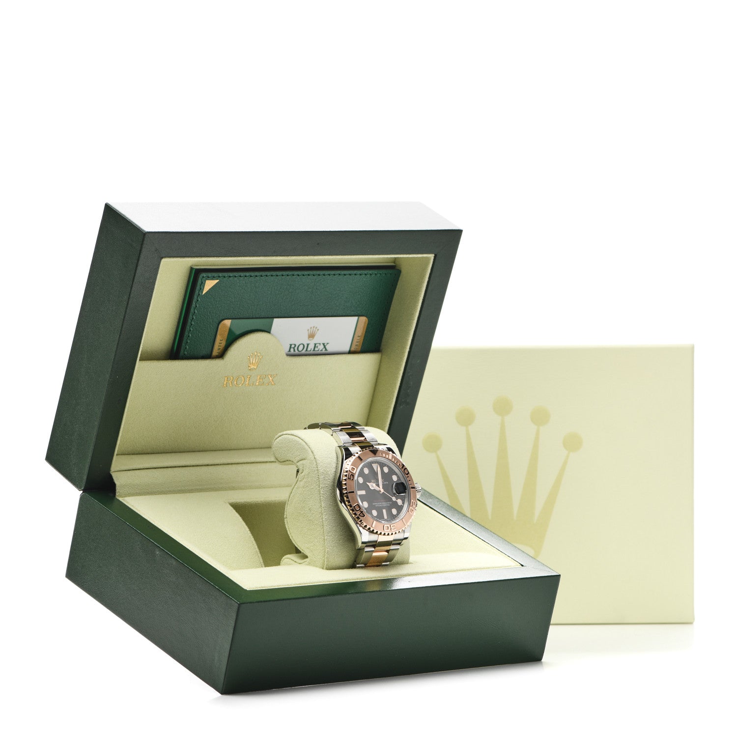 Rolex Stainless Steel 18K Everose Gold 40mm Yacht-Master Watch Black 116621 6 of 6