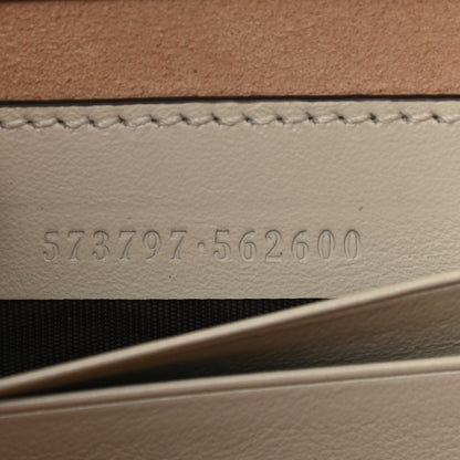 Gucci Textured Calfskin Web Mini Rajah Slim Flap Shoulder Bag Mystic White 7 of 11