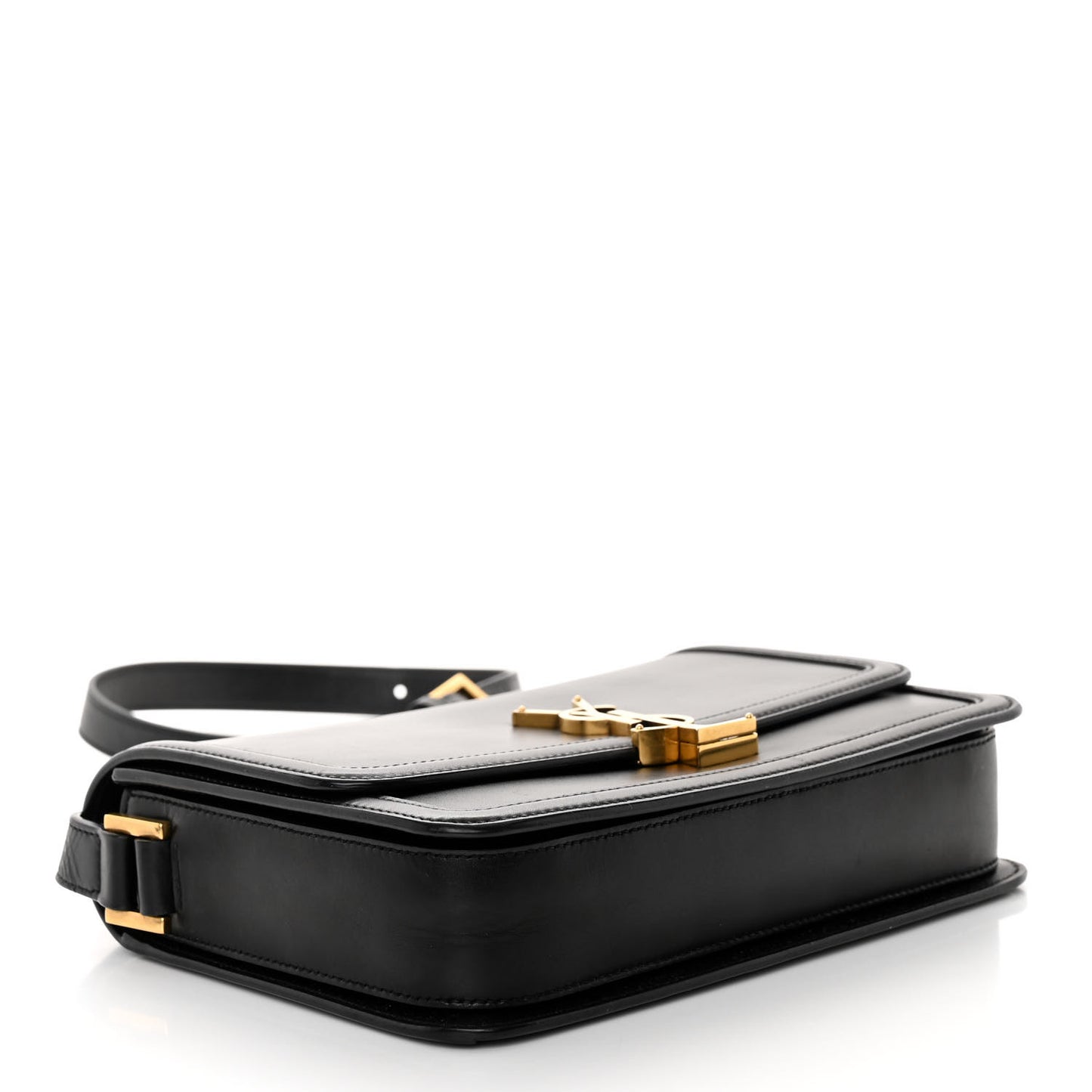Box Calfskin Monogram Medium Solferino Satchel Black