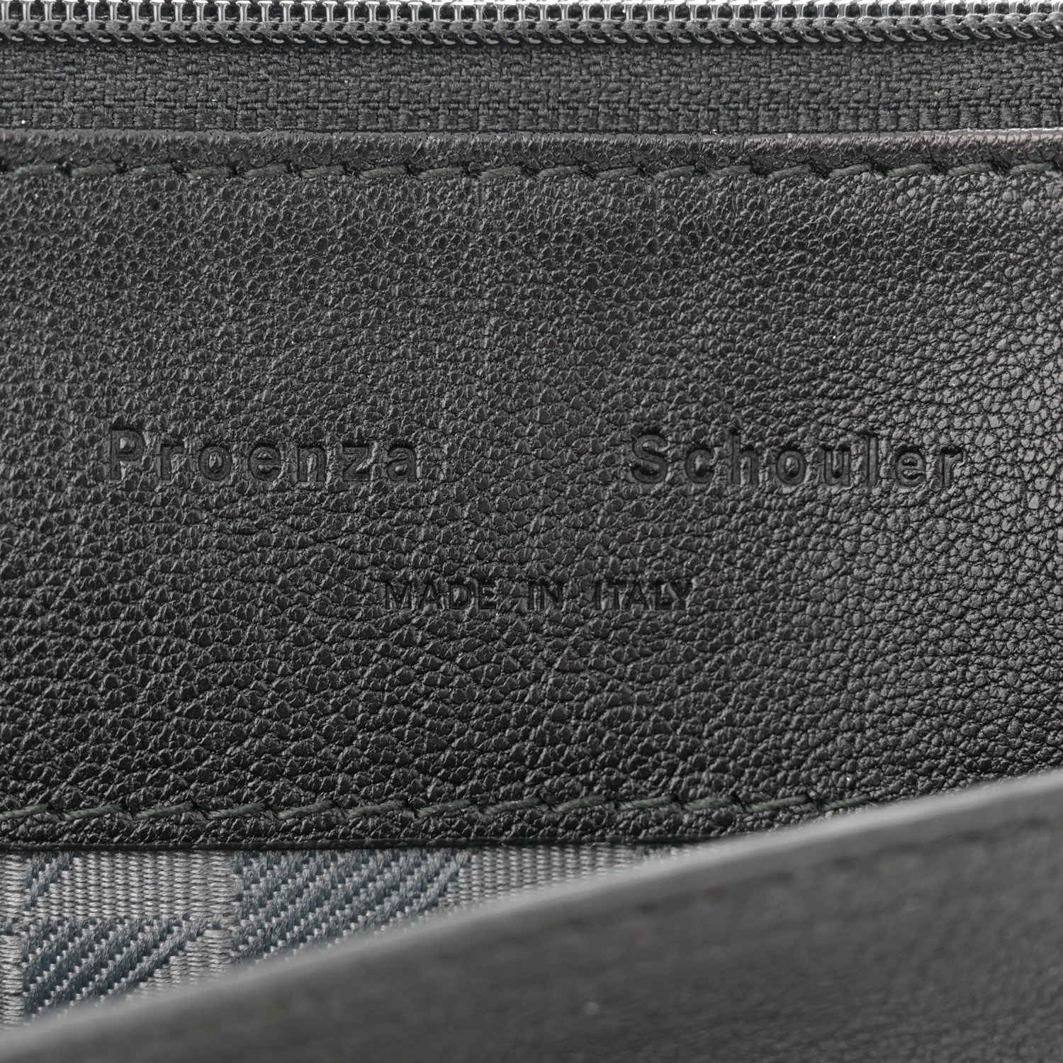 Proenza Schouler Lambskin Large PS1 Chain Wallet Black 6 of 11