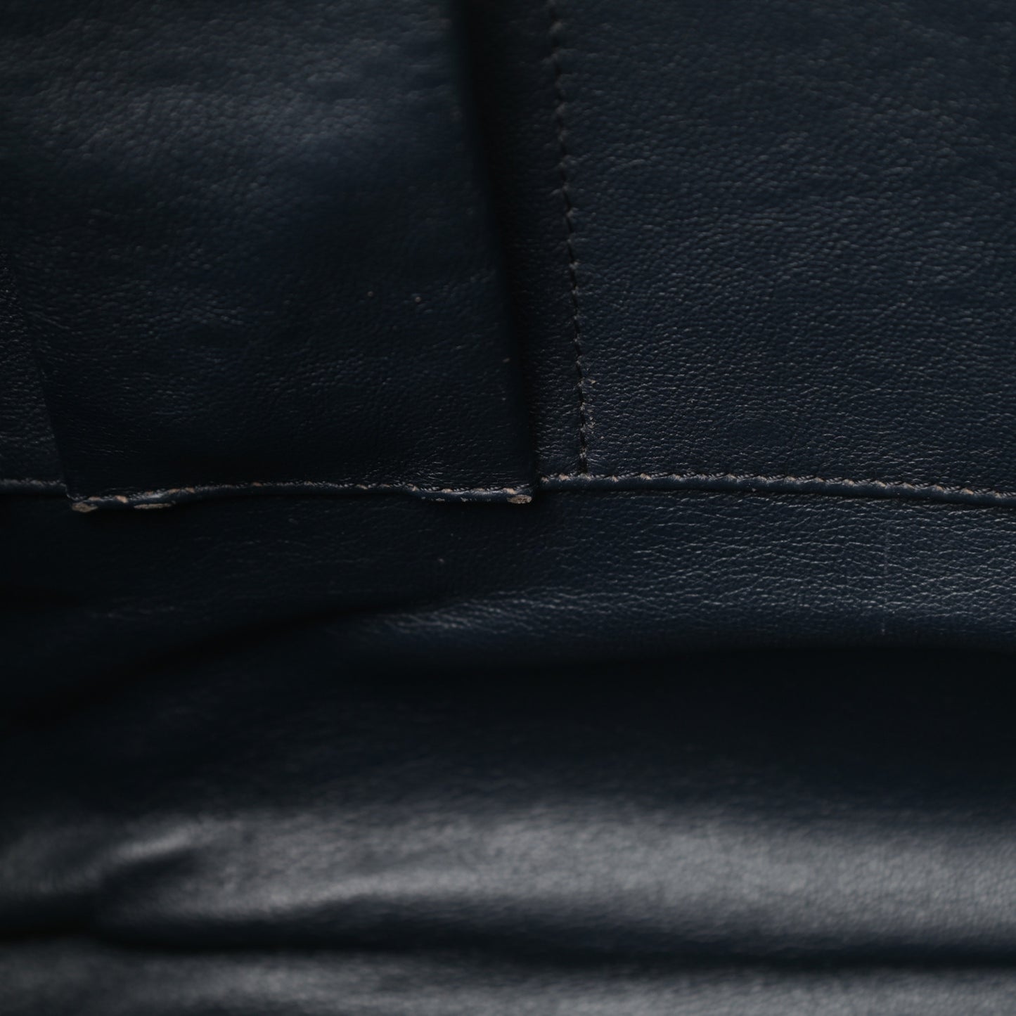Smooth Calfskin Mini Luggage Navy Blue