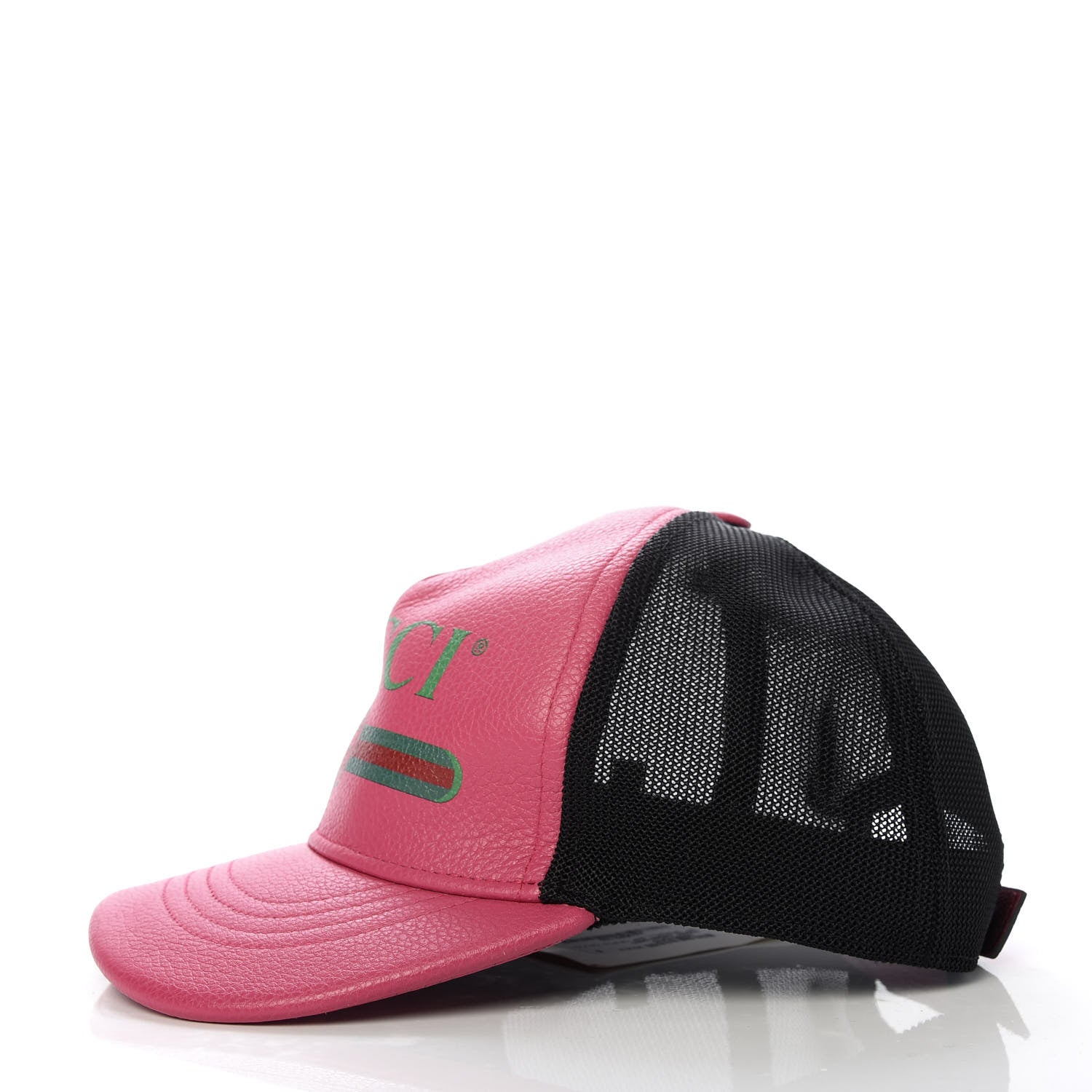 Gucci Cripto Calfskin Logo Baseball Hat L Fuxia Black 5 of 8