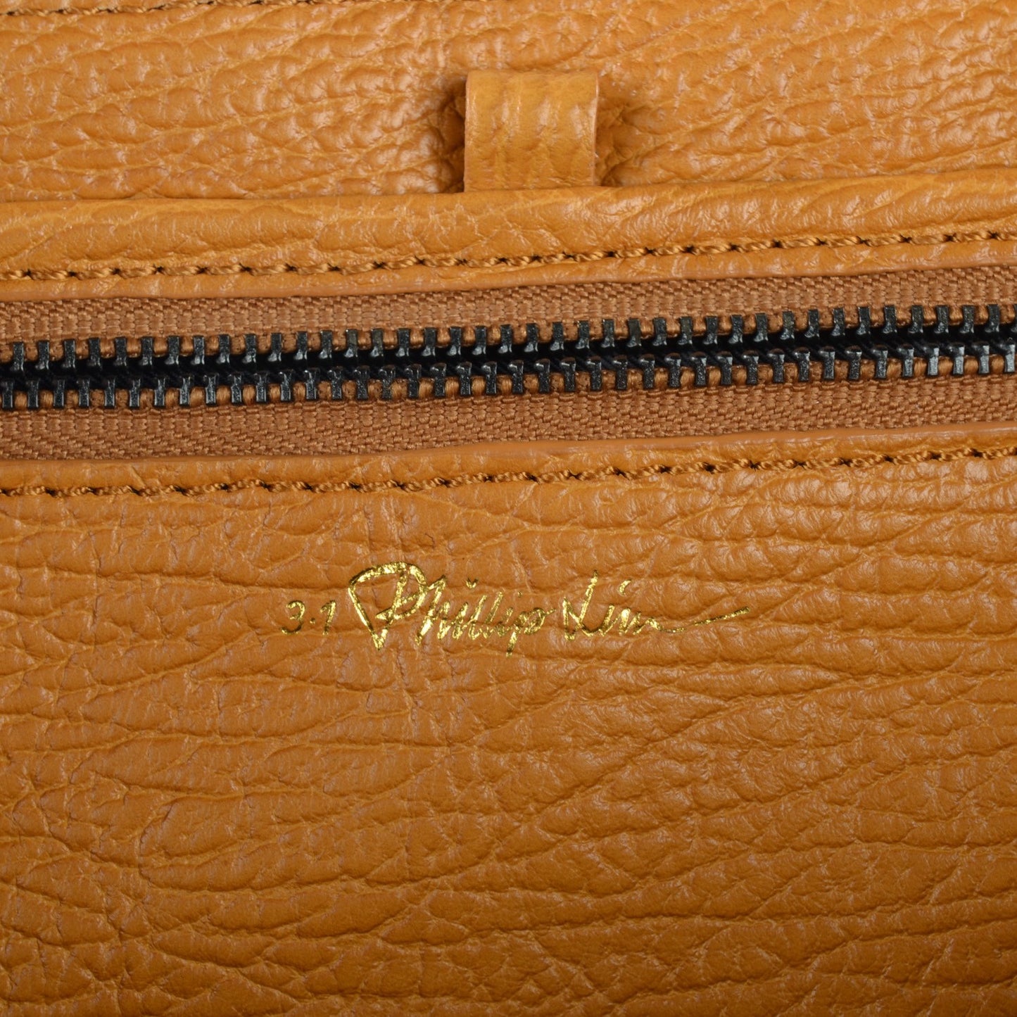 3.1 Textured Calfskin Medium Pashli Satchel Amber